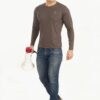Dark Grey Men's T-Shirt Full Sleeves - Image 5