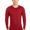 Maroon Men's T-Shirt Full Sleeves