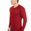 Maroon Men's T-Shirt Full Sleeves - Image 2